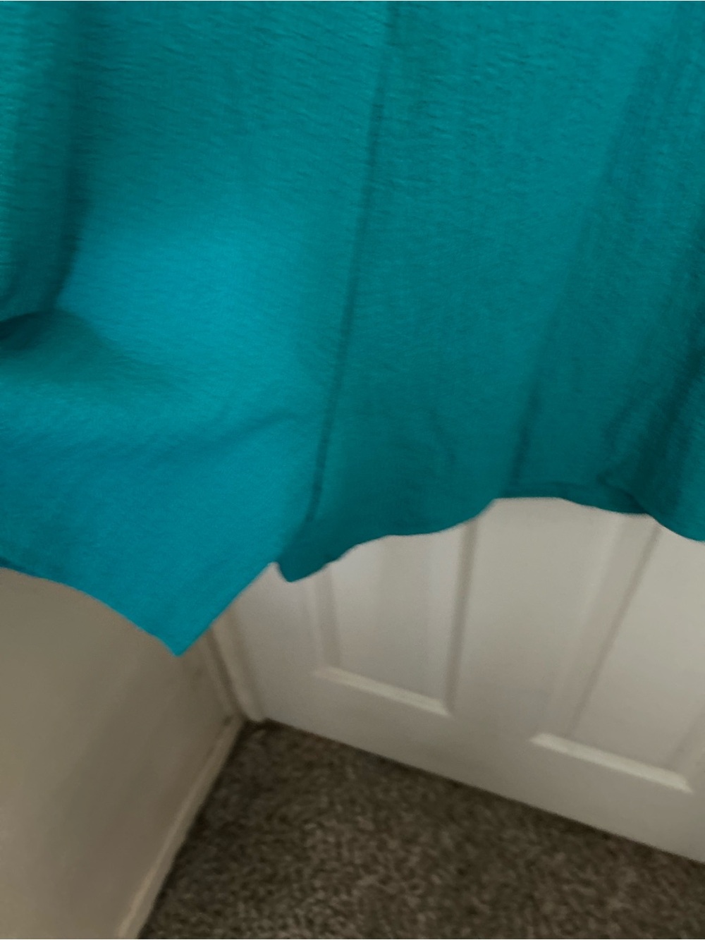 Amazon Teal Tie-Shoulder Short Romper. NWOT - Picture 9 of 12